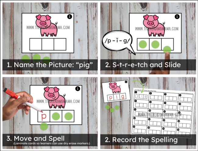 FREE Short i Mapping Cards - Steps 1-4 - This Reading Mama