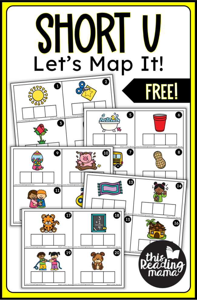 Short o Mapping Task Cards - 20 FREE Cards - This Reading Mama