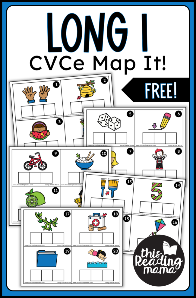 Long i CVCe Mapping Cards - FREE - This Reading Mama