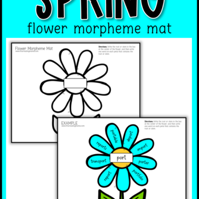 Spring Flower Morpheme Mat