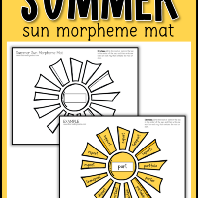 Summer Sun Morpheme Mat